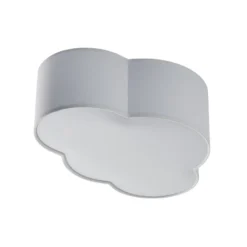 Deckenleuchte Cloud, Textil, 41 x 31 cm, weiß