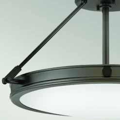 Deckenleuchte Collier, schwarz, Ø 41,7 cm, Stahl, Glas, E14