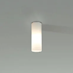 Deckenleuchte Dela, E27, weiß, Glas, Ø 6,5 cm
