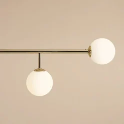 Deckenleuchte Dione, vierflammig, gold