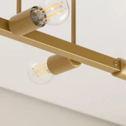Deckenleuchte Eliza, vierflammig, gold