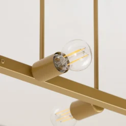 Deckenleuchte Eliza, vierflammig, gold