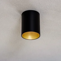 Deckenleuchte Eye Tone, schwarz/gold