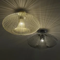 Deckenleuchte Fassa, gold edelmatt, Ø 60 cm, Metall