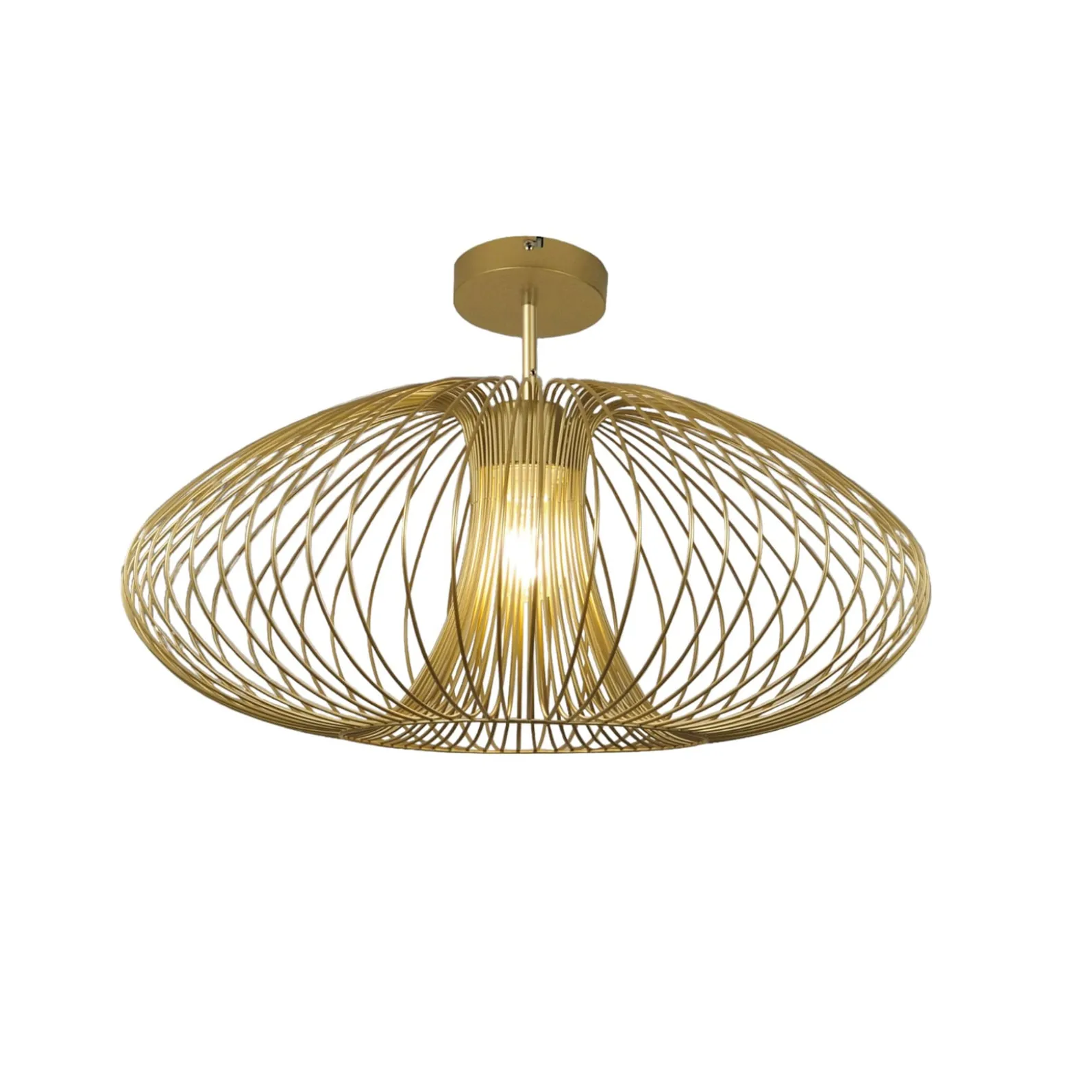 Deckenleuchte Fassa, gold edelmatt, Ø 60 cm, Metall