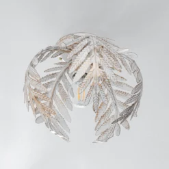 Deckenleuchte Felce als Farn, Elfenbein, Ø 25 cm