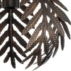 Deckenleuchte Felce als Farn in Bronze, Ø 27 cm