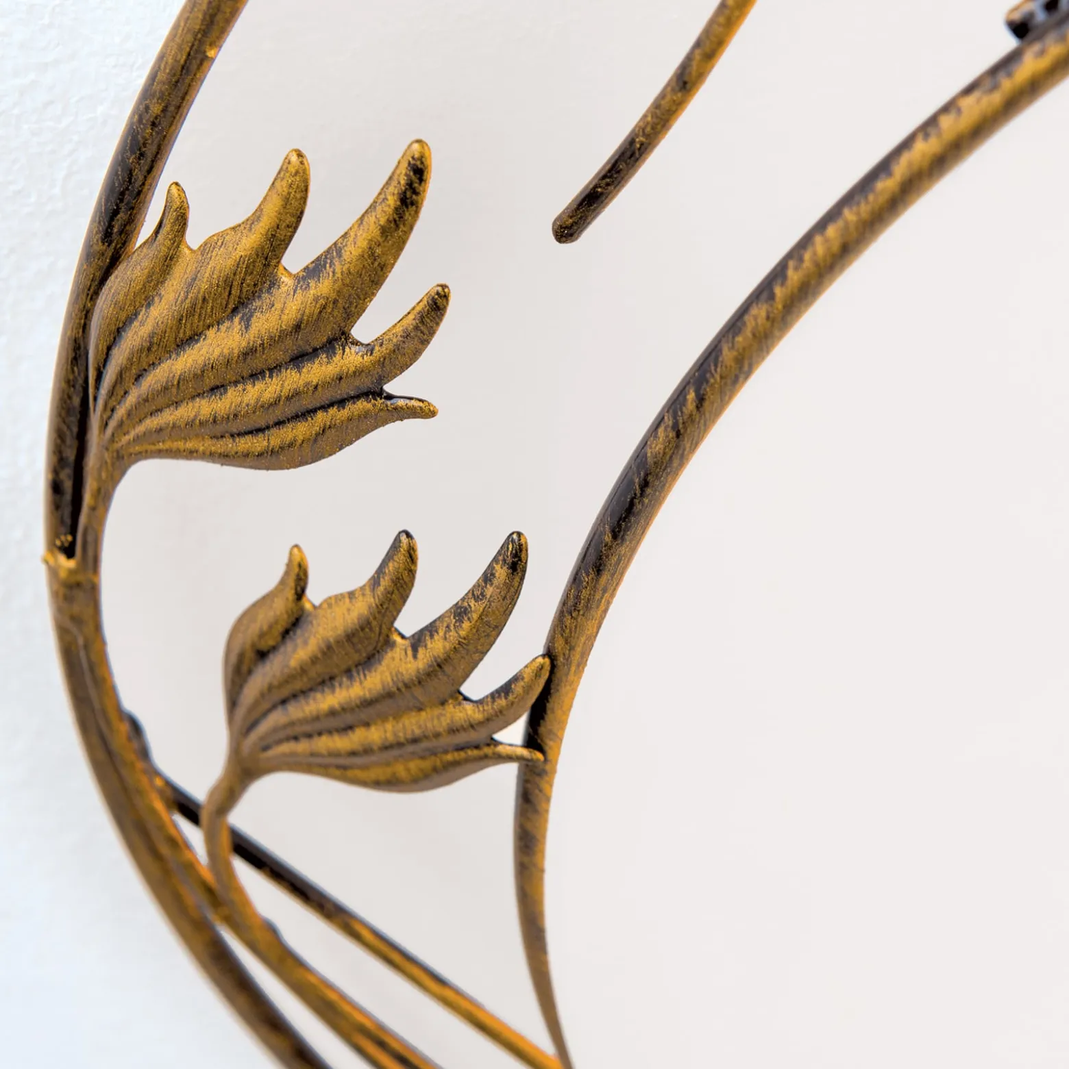 Deckenleuchte Fleur, gold antik, Ø 50cm
