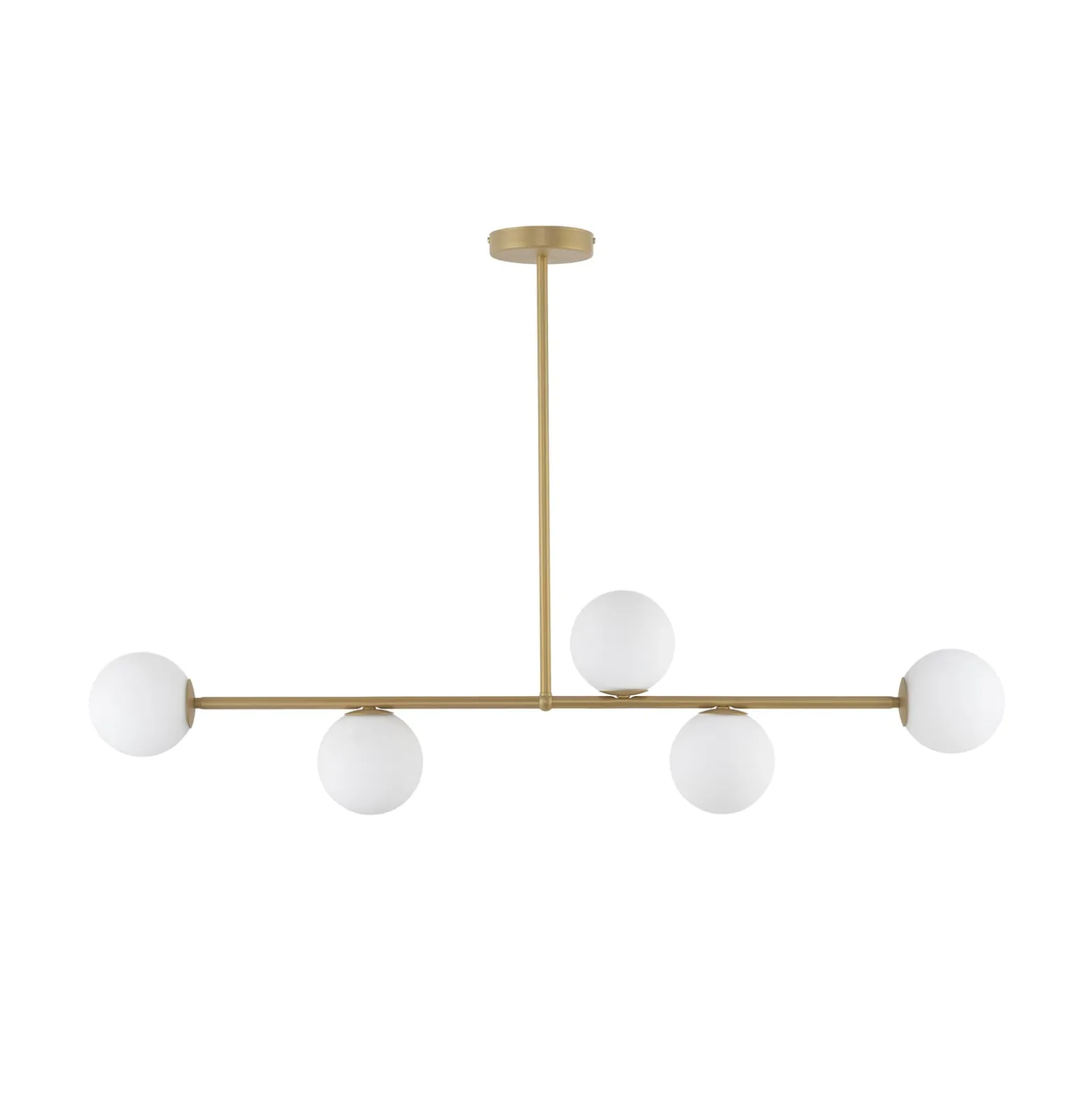 Deckenleuchte Gama, 5-flammig, gold