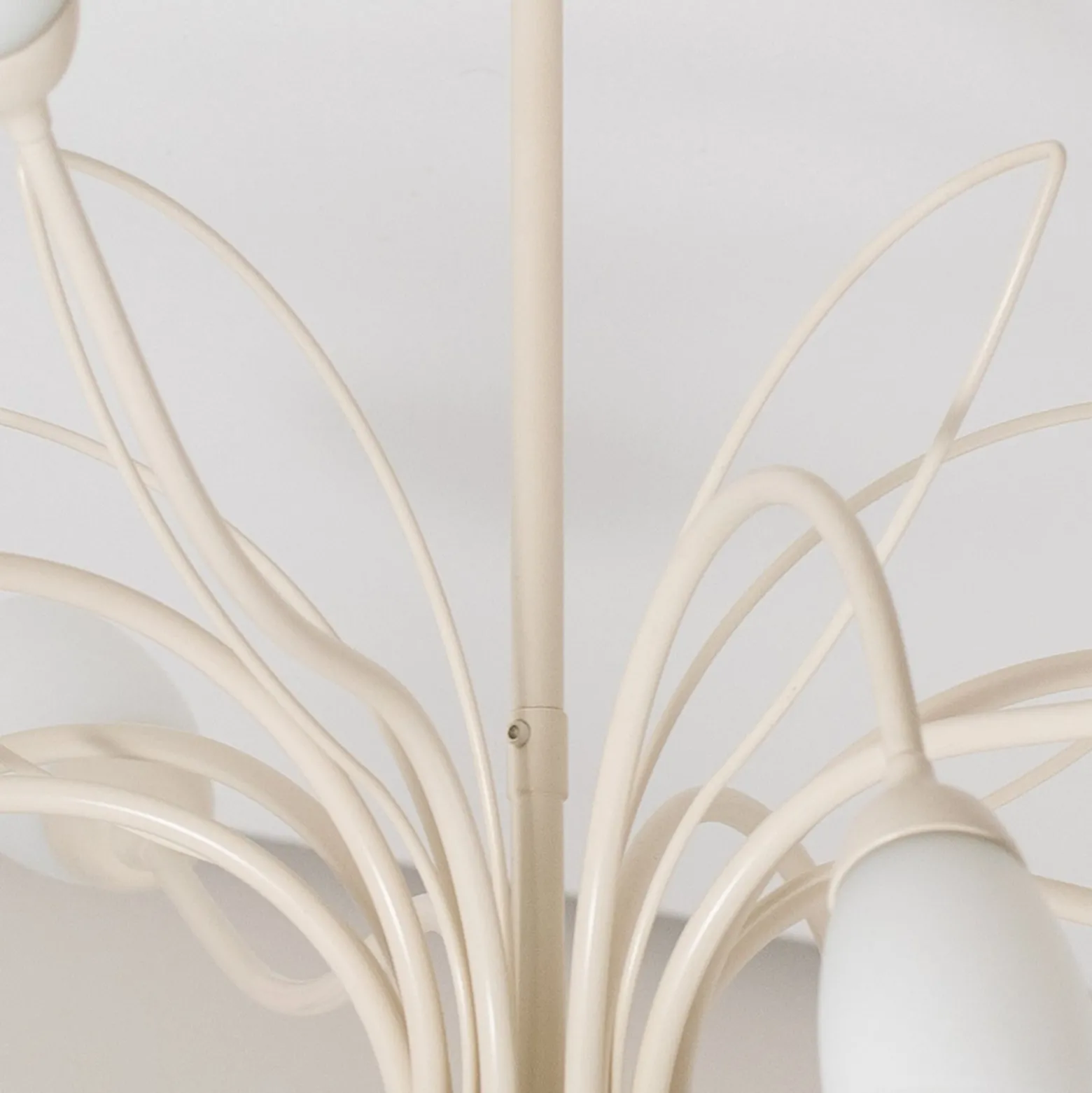 Deckenleuchte Gloriosa, Glas, creme, 10-flammig