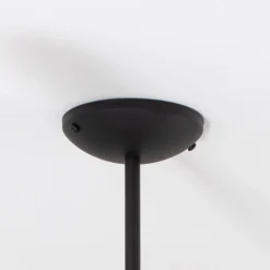 Deckenleuchte Gloriosa, Glas, schwarz, 10-flammig