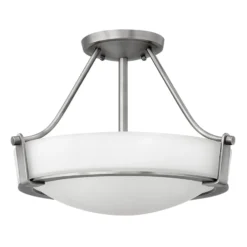 Deckenleuchte Hathaway mit Abstand, nickel Ø 41 cm