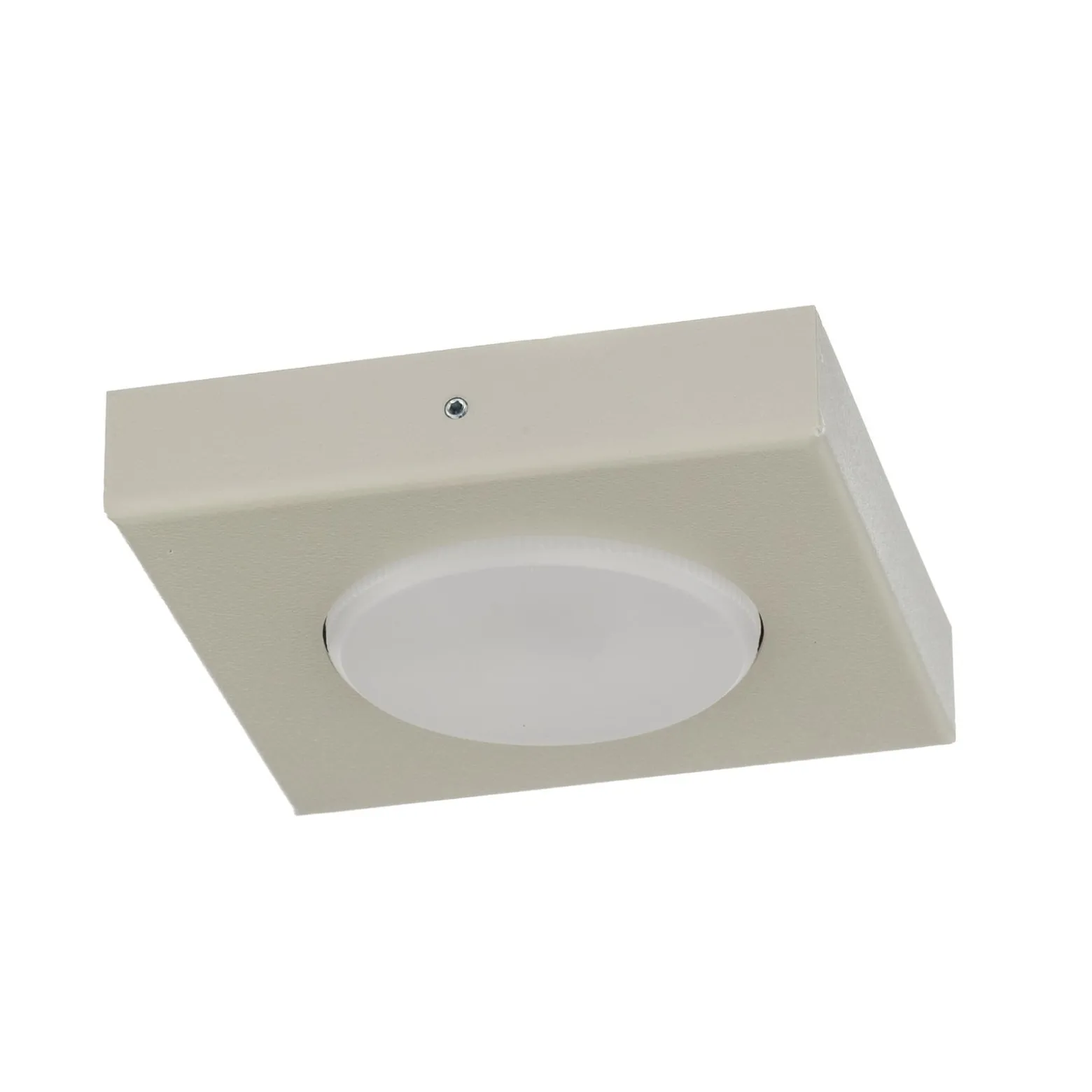 Deckenleuchte Hero, grau-beige, 12 x 12 cm, Metall, GX53