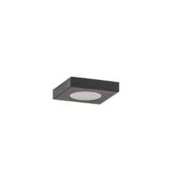Deckenleuchte Hero, 12 x 12 cm, schwarz, Metall, GX53