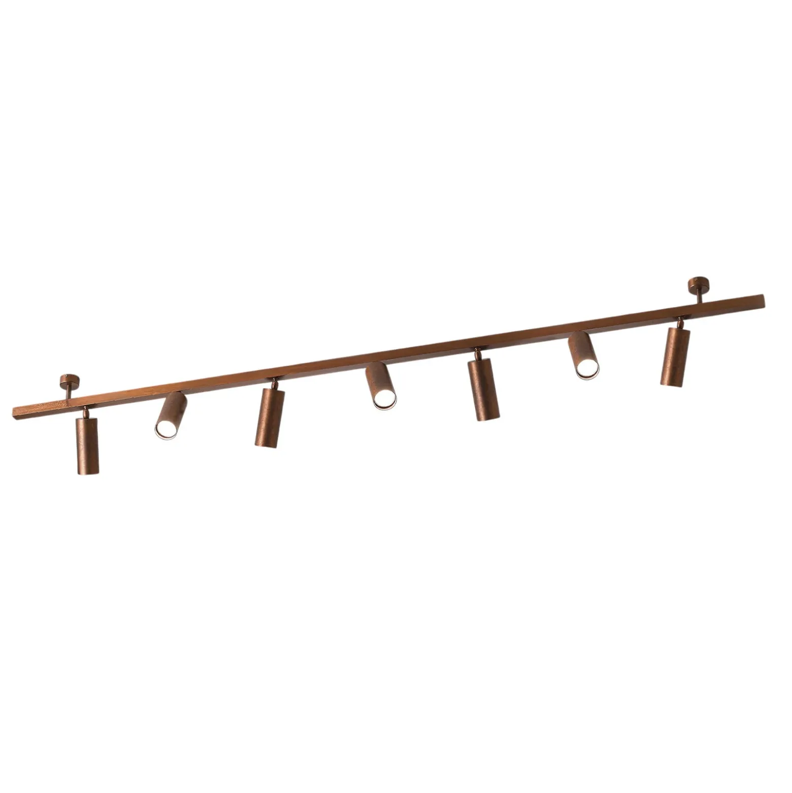 Deckenleuchte 7536, holz brüniert, 7-flammig, GU10