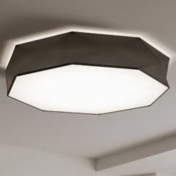 Deckenleuchte Kantoor New, Ø 88 cm, schwarz