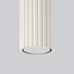 Deckenleuchte Karbon, beige, Höhe 10 cm, Aluminium