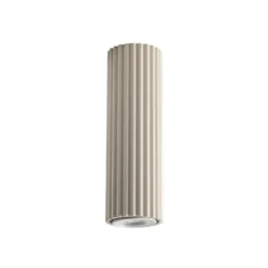 Deckenleuchte Karbon, beige, Höhe 20 cm, Aluminium