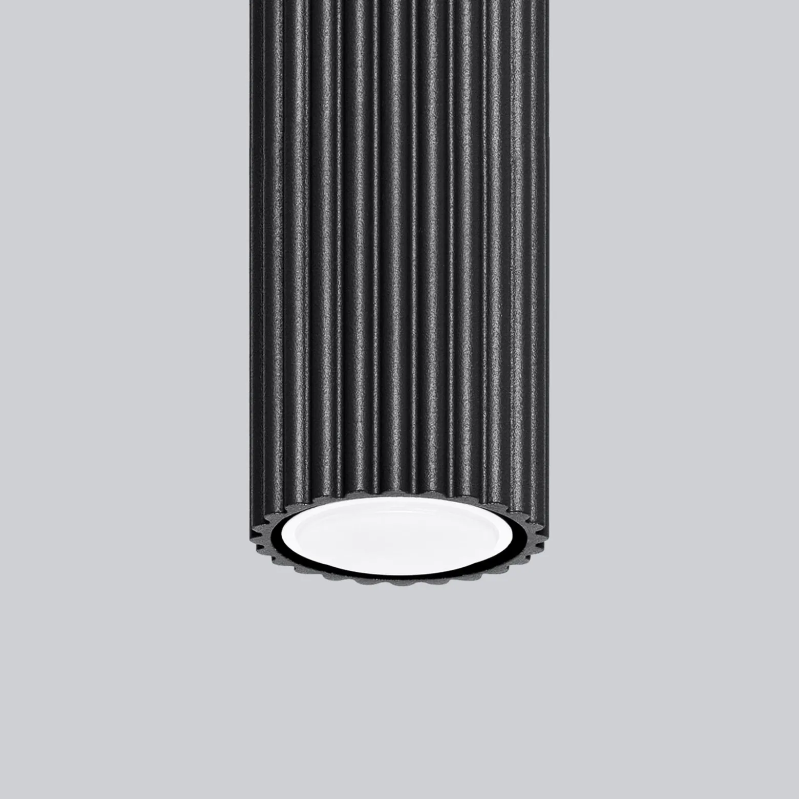 Deckenleuchte Karbon, schwarz, Höhe 10 cm, Aluminium