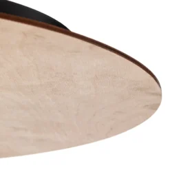 Deckenleuchte Kenzo, rund, braun/weiß, 1-flammig