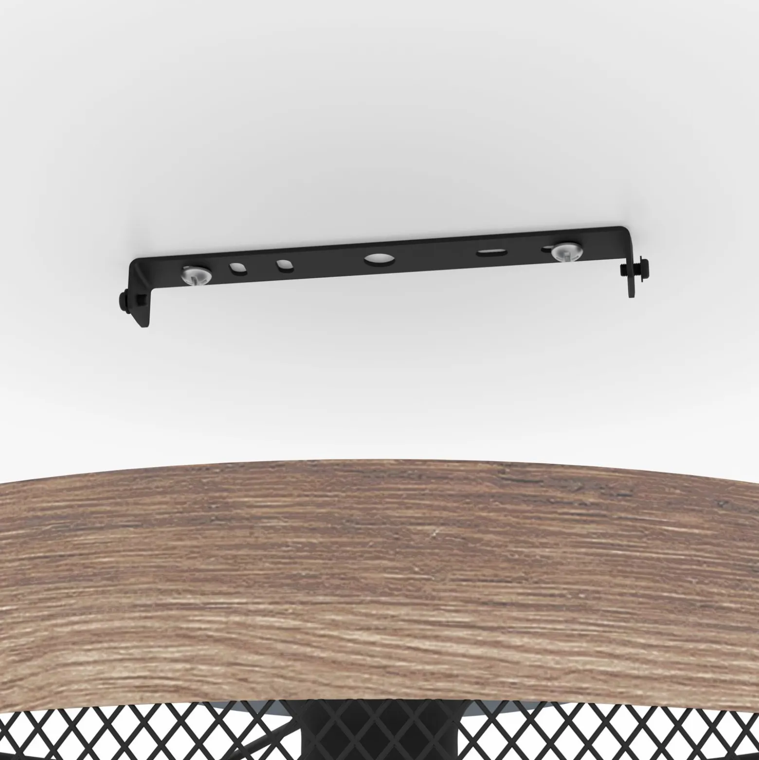 Deckenleuchte Kilnsdale, Ø 38 cm, schwarz/braun, Stahl