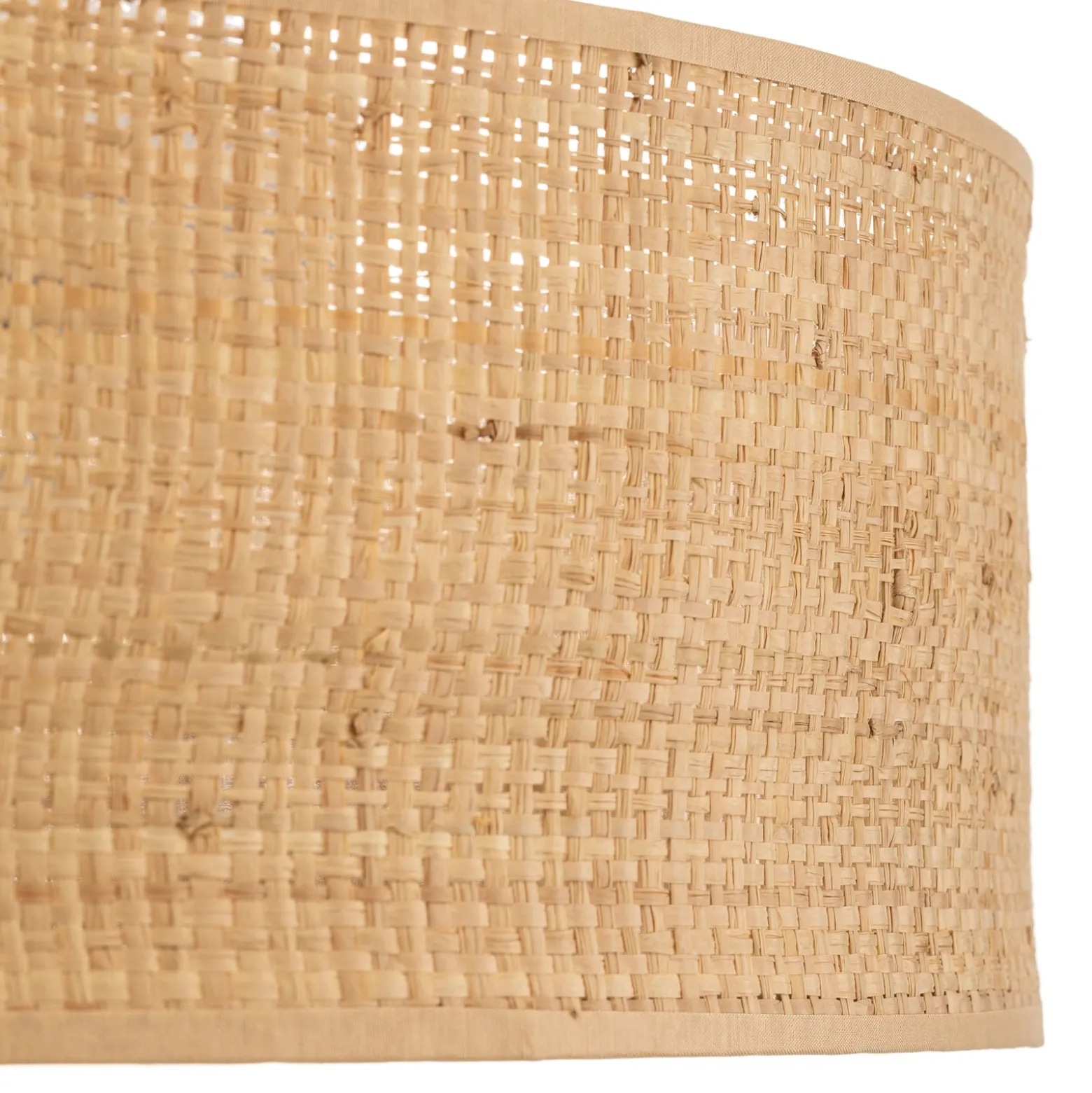 Deckenleuchte Leano, holz hell, Rattan, Ø 50 cm