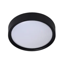 Deckenleuchte Lex, rund, Ø 25 cm, schwarz