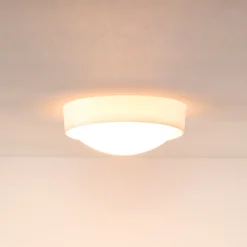 Deckenleuchte Lex, rund, Ø 25 cm, weiß