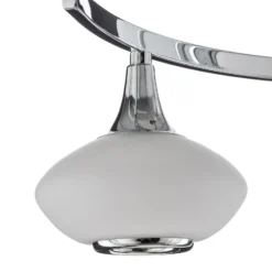 Deckenleuchte Lia, 4-flammig, chromfarben, Glas/Metall