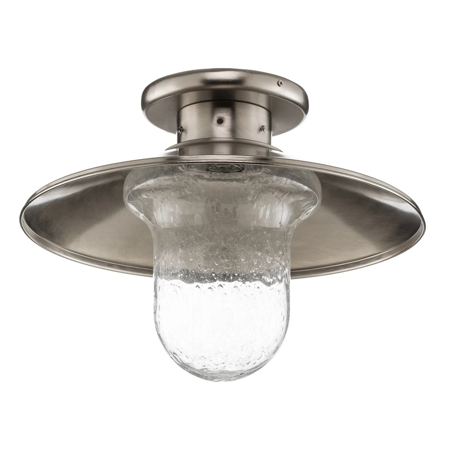 Deckenleuchte Maestrale mit klarem Glasschirm