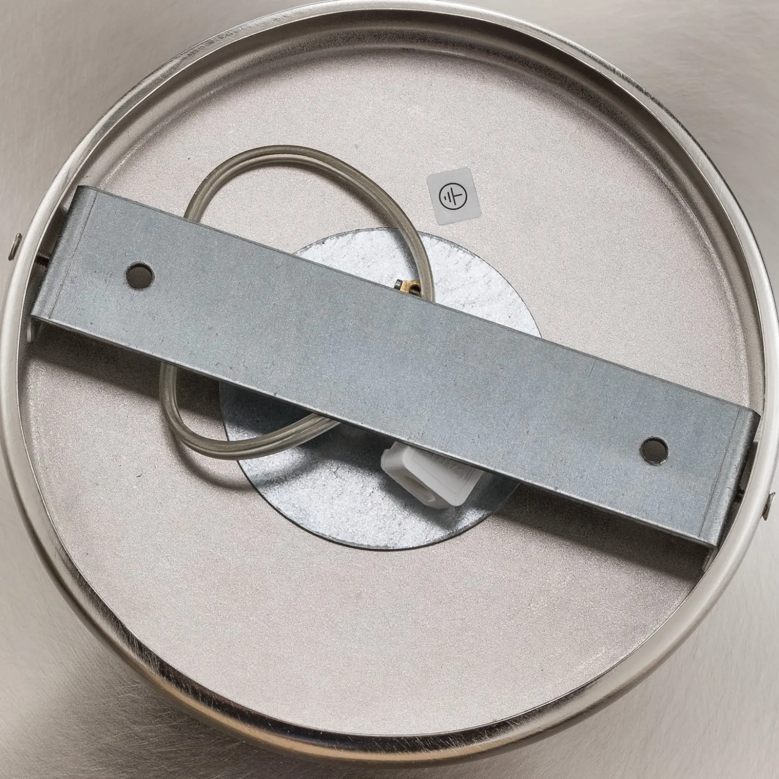 Deckenleuchte Maestrale mit klarem Glasschirm