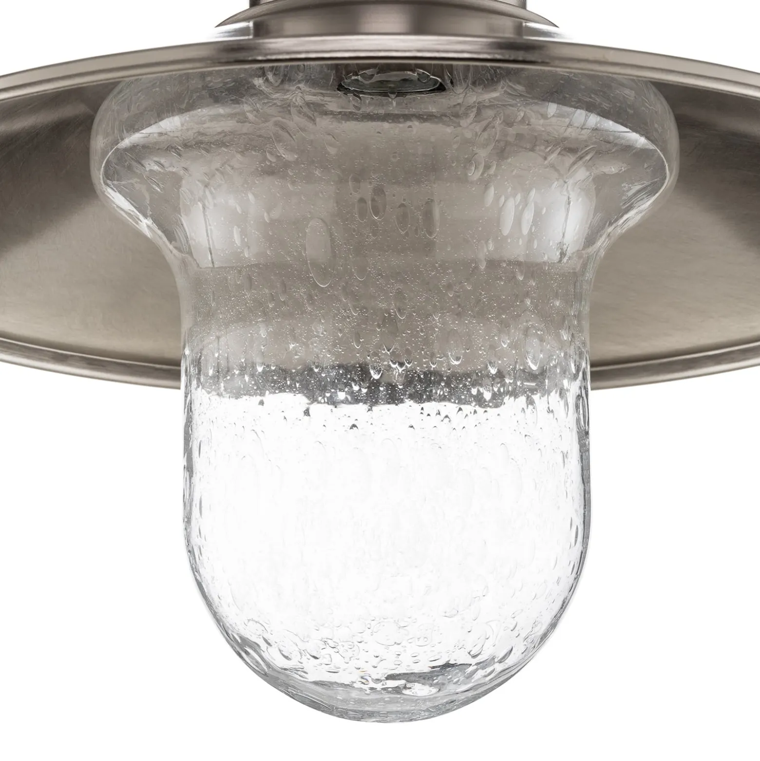 Deckenleuchte Maestrale mit klarem Glasschirm