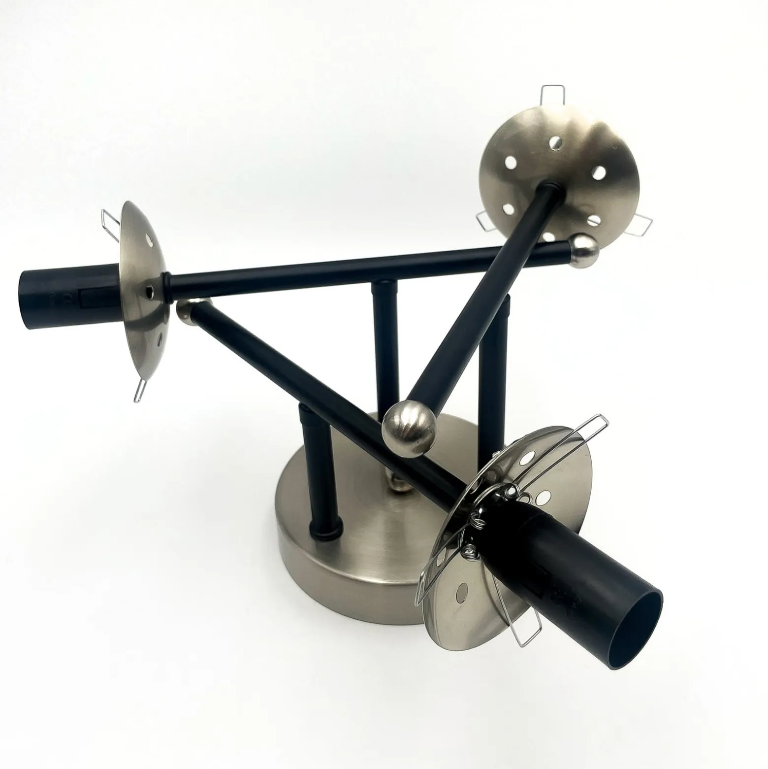 Deckenleuchte Malena, Ø 19 cm, rauchgrau, Glas/Metall 3-flg.
