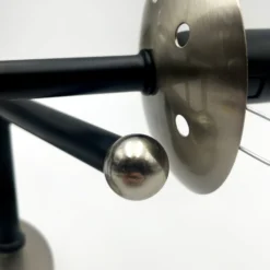 Deckenleuchte Malena, Ø 19 cm, rauchgrau, Glas/Metall 3-flg.