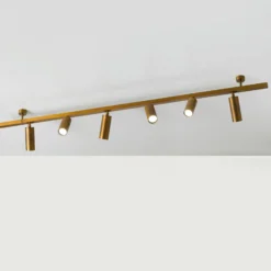 Deckenleuchte 7535, messing brüniert, 6-flammig, GU10