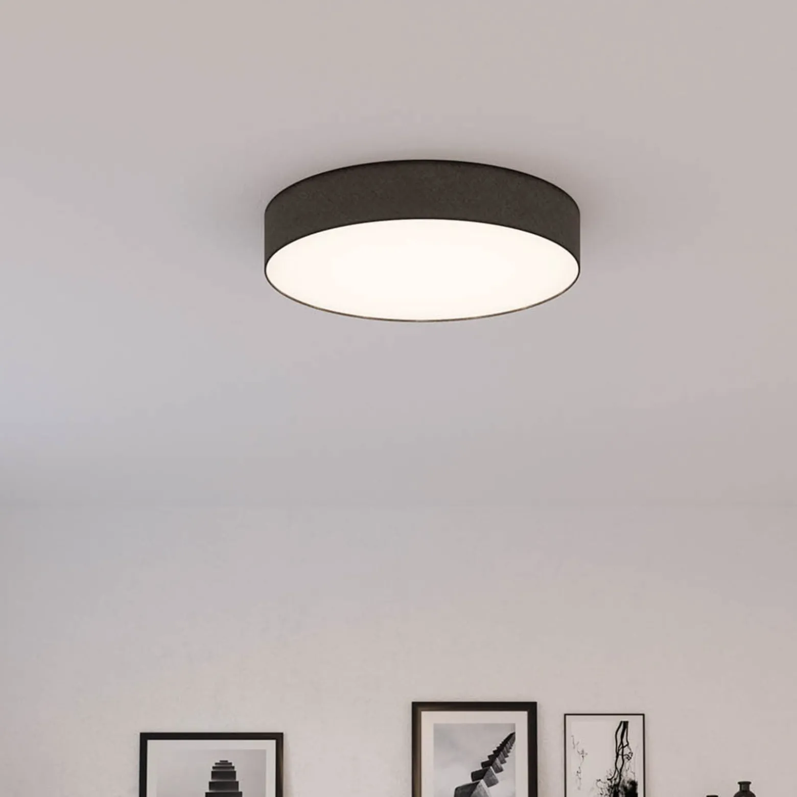 Deckenleuchte Mia, schwarz, Ø 60 cm