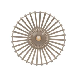 Deckenleuchte Mogano 3, beige, Ø 28 cm, Metall, E27