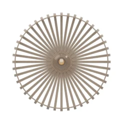 Deckenleuchte Mogano 3, beige, Ø 43 cm, Metall, E27