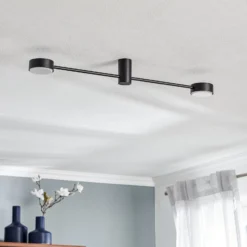 Deckenleuchte Orbit II, schwarz, zweiflammig