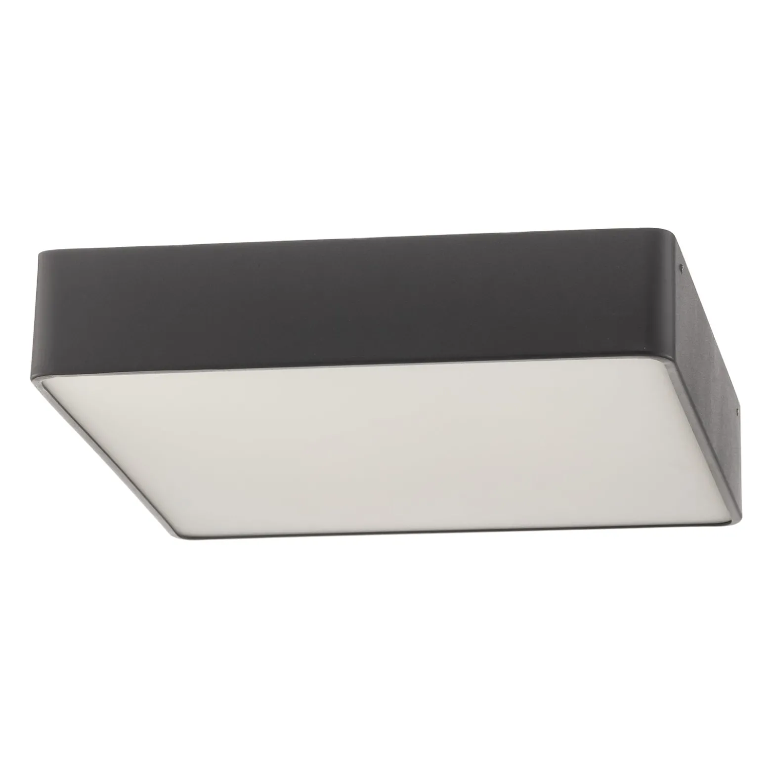 Deckenleuchte Oro aus Stahl und Glas, grau, 35cm
