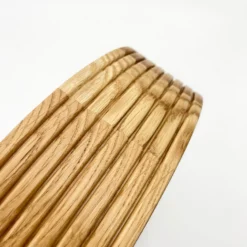 Deckenleuchte Oro, Eichenholz/Glas, Ø 38 cm, E27