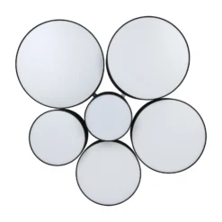 Deckenleuchte Pastore 2, Ø 99 cm, schwarz, 6-flg., Stoff
