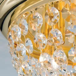 Deckenleuchte Plafond, gold/transparent, Ø 47 cm
