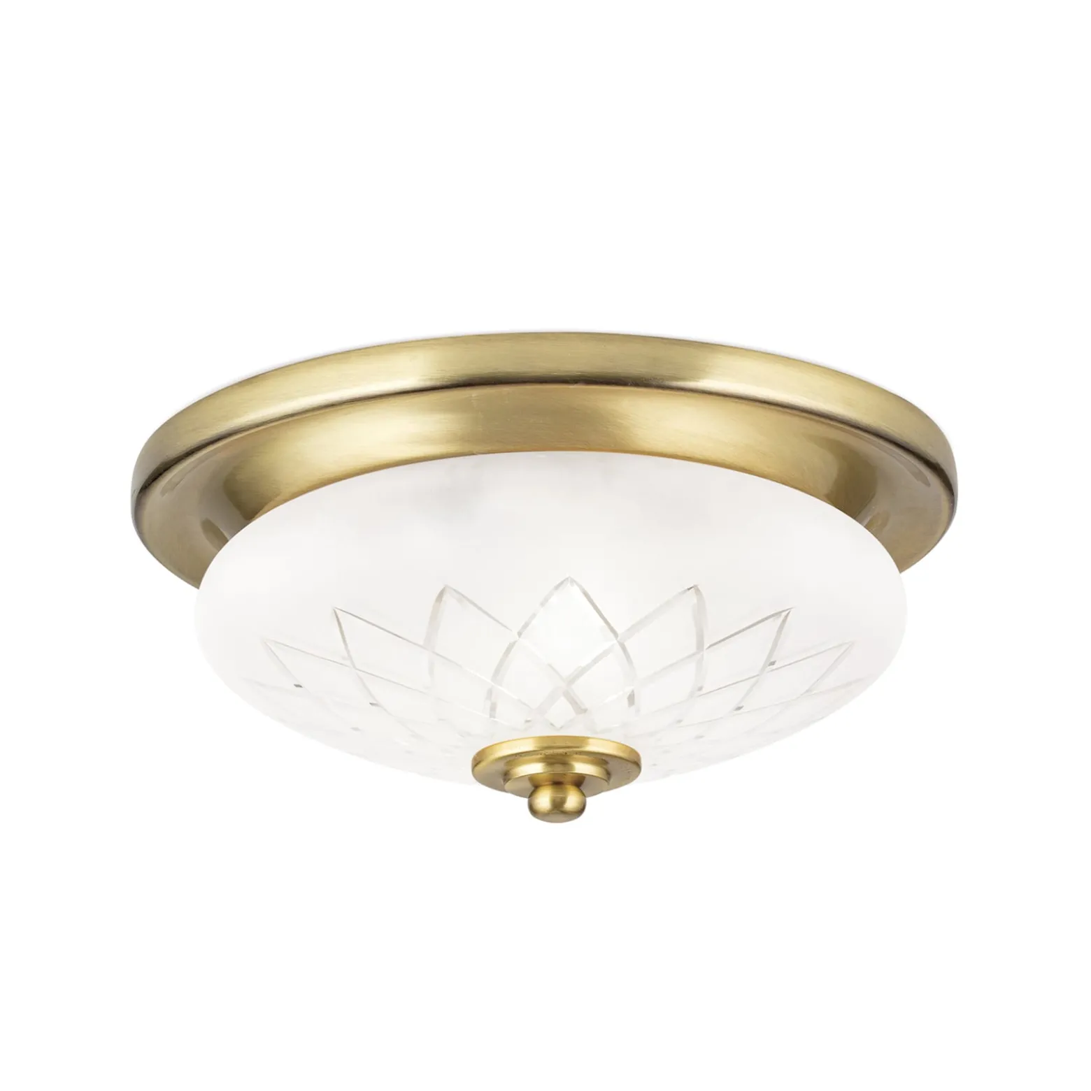 Deckenleuchte Porto, Ø 26 cm, bronzefarben, Glas, E27