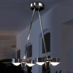 Deckenleuchte PUK CEILING, 4-fl. chrom
