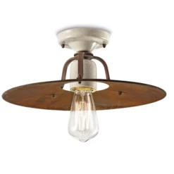 Deckenleuchte Riccardo mit Metallschirm, 40 cm