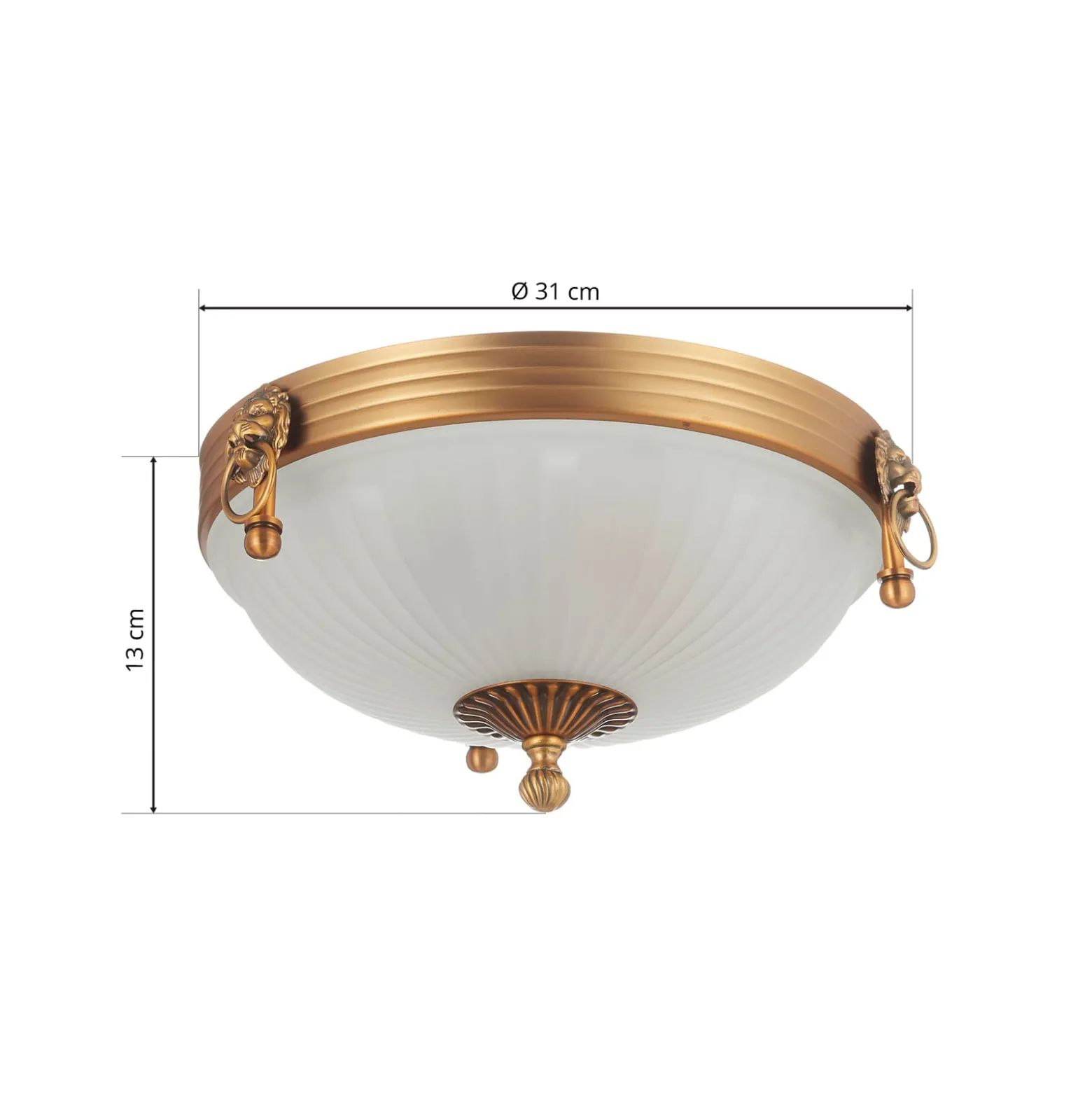 Deckenleuchte Rocca in klassischem Design 31cm