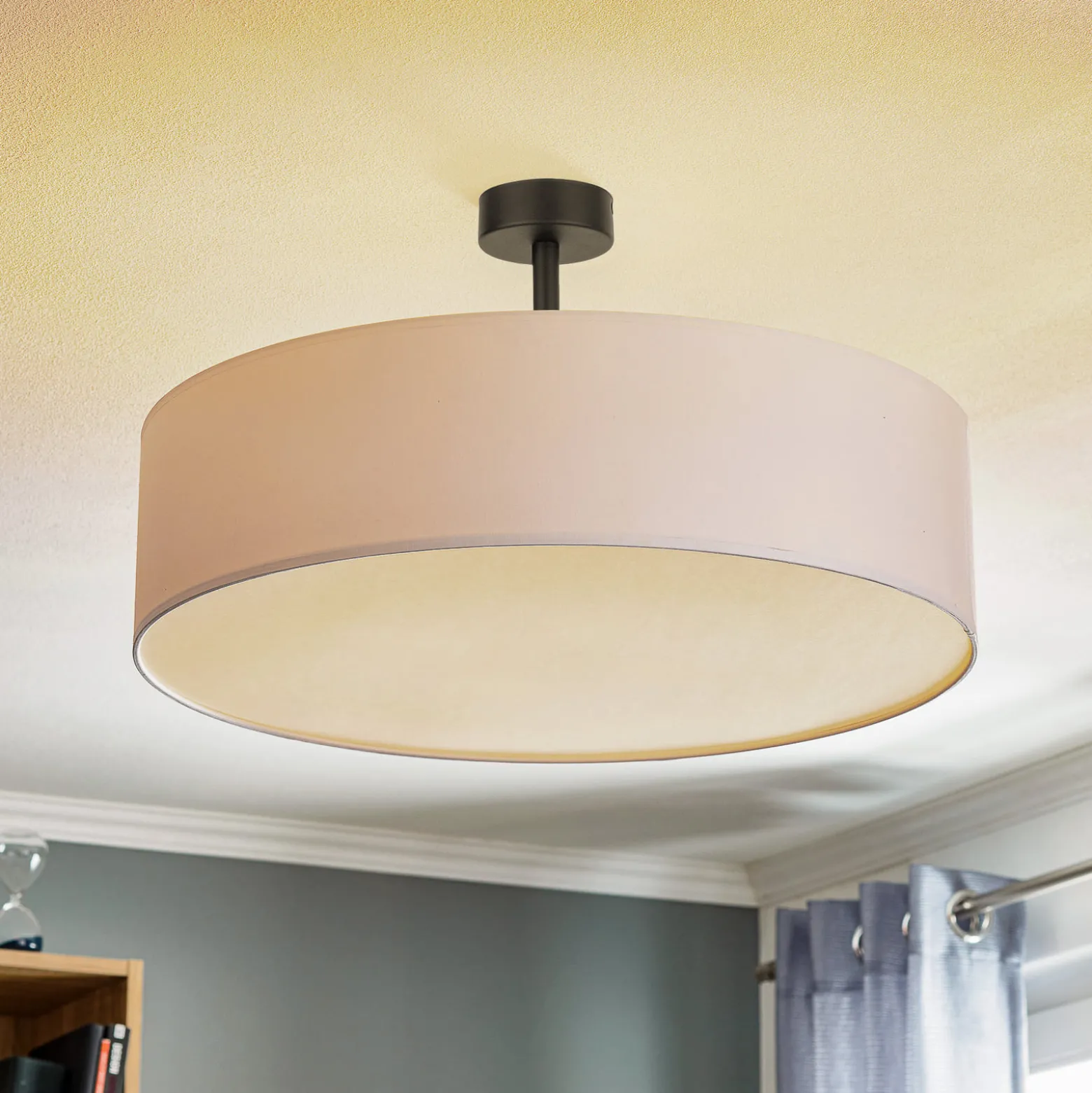Deckenleuchte Rondo mit Abstand, weiß Ø 60cm