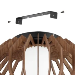 Deckenleuchte Rusticaria mit Holzstreben