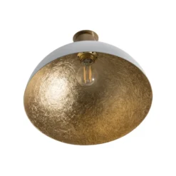 Deckenleuchte Sfera, Ø 35cm, weiß/gold